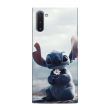 Чехол с рисунком Стич для Samsung Galaxy Note 10 – Стич с цветочком