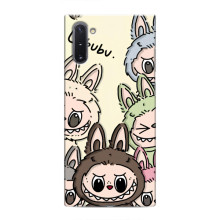Чехол с Лабубу на Samsung Galaxy Note 10 – Коллаж Лабубу