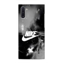 Чехол с логотипом Найк на Samsung Galaxy Note 10 – Найк дымчатый