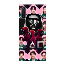 Чехол Гра в кальмара для Samsung Galaxy Note 10 – Персонажи игры кальмара