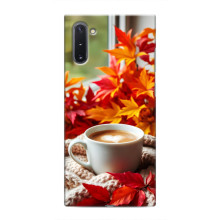 Чехол с уникальным дизайном «Осень с кофе» для Samsung Galaxy Note 10