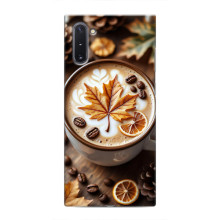 Чехол с уникальным дизайном «Осень с кофе» для Samsung Galaxy Note 10 – Пряный кофе
