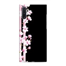 Чехлы с тематикой "ЦВЕТЫ" на Samsung Galaxy Note 10 (Цветочки)