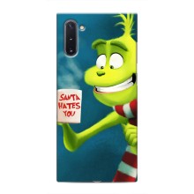 Різдвяні Чохли для Samsung Galaxy Note 10 (VPrint) (Зелений Грінч)