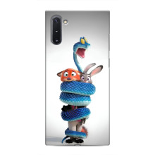 Силиконовый чехол с принтом Зоотрополіс для Samsung Galaxy Note 10 – Змея Зоо
