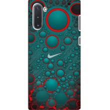 Силиконовый Чехол на Samsung Galaxy Note 10 с картинкой Nike – Найк зеленый