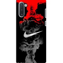 Силиконовый Чехол на Samsung Galaxy Note 10 с картинкой Nike – Nike дым