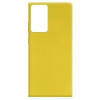 Силиконовый чехол Candy для Samsung Galaxy Note 20 Ultra – Желтый