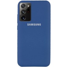 Чехол Silicone Cover Full Protective (AA) для Samsung Galaxy Note 20 Ultra – Синий