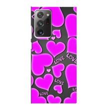 Чехлы для любимой на Самсунґ Гелексі Ноут 20 Ультра (VPrint) – Pink hearts