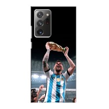 Чехлы Лео Месси Аргентина для Samsung Galaxy Note 20 Ultra (Счастливый Месси)