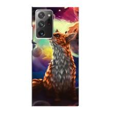 Чехлы с картинкой Лисички для Samsung Galaxy Note 20 Ultra (VPrint) (Лисица в космосе)