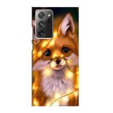 Чехлы с картинкой Лисички для Samsung Galaxy Note 20 Ultra (VPrint) (Лисичка в гирляндах)