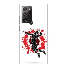 Чехлы с принтом Спортивная тематика для Samsung Galaxy Note 20 Ultra (Волейболист)