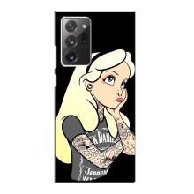 Чехол с печатью для Samsung Galaxy Note 20 Ultra - (Мода) (AlphaPrint) (Девочка в тату)