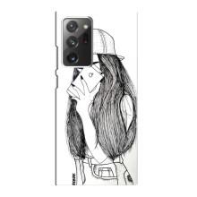 Чехол с печатью для Samsung Galaxy Note 20 Ultra - (Мода) (AlphaPrint) (Фото девочки)