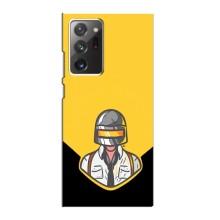 Чехол PUBG для Самсунг Галакси Ноут 20 Ультра (AlphaPrint) (Пабг в шлеме)