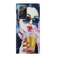 Чехол с картинкой Модные Девчонки Samsung Galaxy Note 20 Ultra – Девушка с коктейлем
