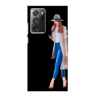 Чехол с картинкой Модные Девчонки Samsung Galaxy Note 20 Ultra – Девушка со смартфоном