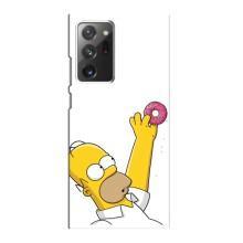 Чjхол з Сімпсонами для Samsung Galaxy Note 20 Ultra (VPrint) (Гомер з пончиком)