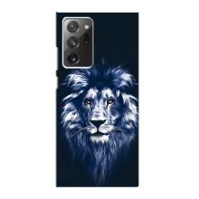 Чехол со Львом для Samsung Galaxy Note 20 Ultra (VPrint) (Синий Лев)
