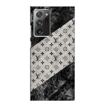 Чехол Стиль Louis Vuitton на Samsung Galaxy Note 20 Ultra (LV на белом)