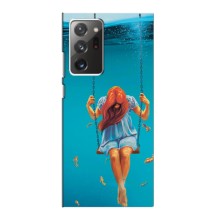 Чехол Стильные девушки на Samsung Galaxy Note 20 Ultra (Девушка на качели)