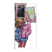 Чехол Стильные девушки на Samsung Galaxy Note 20 Ultra (Девушка Путешественник)