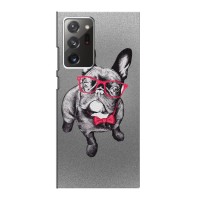 Чехол (ТПУ) Милые собачки для Samsung Galaxy Note 20 Ultra (Бульдог в очках)