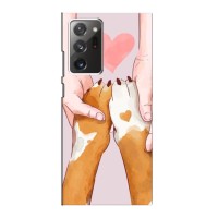 Чехол (ТПУ) Милые собачки для Samsung Galaxy Note 20 Ultra – Любовь к собакам