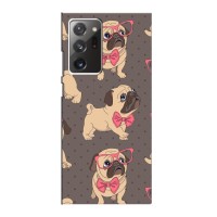 Чехол (ТПУ) Милые собачки для Samsung Galaxy Note 20 Ultra (Собачки Мопсики)