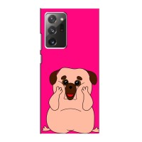 Чехол (ТПУ) Милые собачки для Samsung Galaxy Note 20 Ultra – Веселый Мопсик