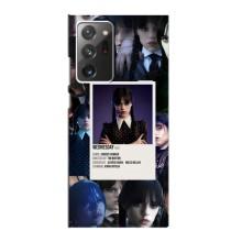 Чехлы Венсдей на Samsung Galaxy Note 20 Ultra Уэнсдей (AlphaPrint) (коллаж Уэнздей)