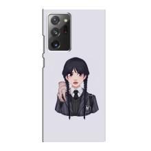 Чехлы Венсдей на Samsung Galaxy Note 20 Ultra Уэнсдей (AlphaPrint) (Уэнздей и Вещь)