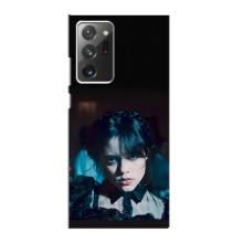 Чехлы Венсдей на Samsung Galaxy Note 20 Ultra Уэнсдей (AlphaPrint) (взгляд Уэнздей)