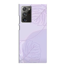 Чехол цветочный дизайн для Samsung Galaxy Note 20 Ultra – Монстера фиолетовая