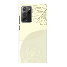 Чехол цветочный дизайн для Samsung Galaxy Note 20 Ultra – Зелёный фон