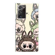 Чехол с Лабубу на Samsung Galaxy Note 20 Ultra (Коллаж Лабубу)