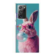 Чехол с принтом стильные животные для Самсунг Галакси Ноут 20 Ультра (Кролик в очках)