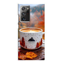 Чехол с уникальным дизайном «Осень с кофе» для Samsung Galaxy Note 20 Ultra – Кофе на природе