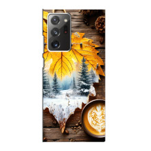 Чехол с уникальным дизайном «Осень с кофе» для Samsung Galaxy Note 20 Ultra – Осенне-зимнее кофе