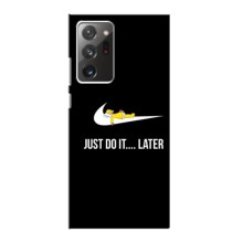 Силиконовый Чехол на Samsung Galaxy Note 20 Ultra с картинкой Nike (Later)