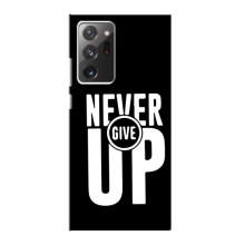 Силиконовый Чехол на Samsung Galaxy Note 20 Ultra с картинкой Nike (Never Give UP)