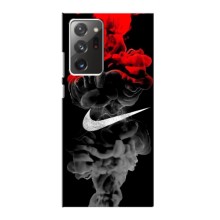 Силиконовый Чехол на Samsung Galaxy Note 20 Ultra с картинкой Nike (Nike дым)