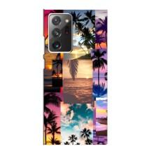 Силиконовый чехол с КАРТИНКАМИ лето для Samsung Galaxy Note 20 Ultra (AlphaPrint) (Летний отпуск)