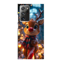 Яркий чехол для Samsung Galaxy Note 20 Ultra с Зимними Оленятами – Олень в шарфе