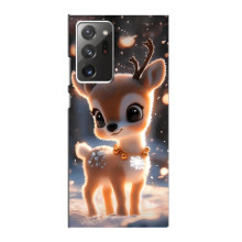 Яркий чехол для Samsung Galaxy Note 20 Ultra с Зимними Оленятами – Оленёнок