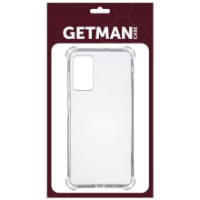 TPU чохол GETMAN Ease logo посилені кути для Samsung Galaxy Note 20 – Прозорий