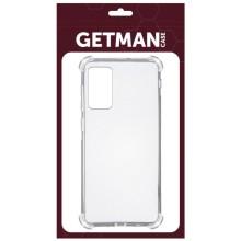TPU чехол GETMAN Ease logo усиленные углы для Samsung Galaxy Note 20 – Прозрачный