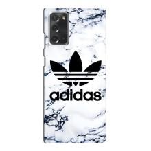 Чохли Адидас для Samsung Galaxy Note 20 (AlphaPrint) (Адідас на мраморі)